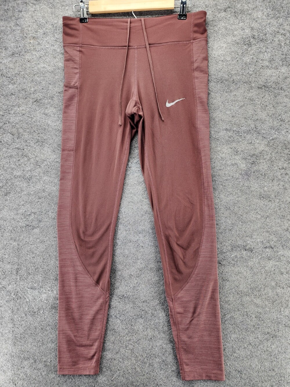 Nike Leggings Womens Medium Dri Fit Pull On Brown Athletic